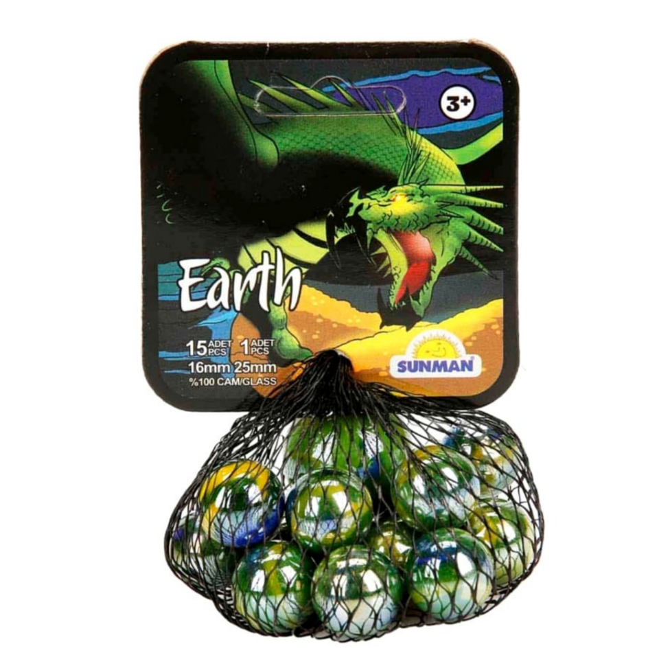 Filede Kaliteli Dragonlar Renkli Misket 1. / Toprak EARTH