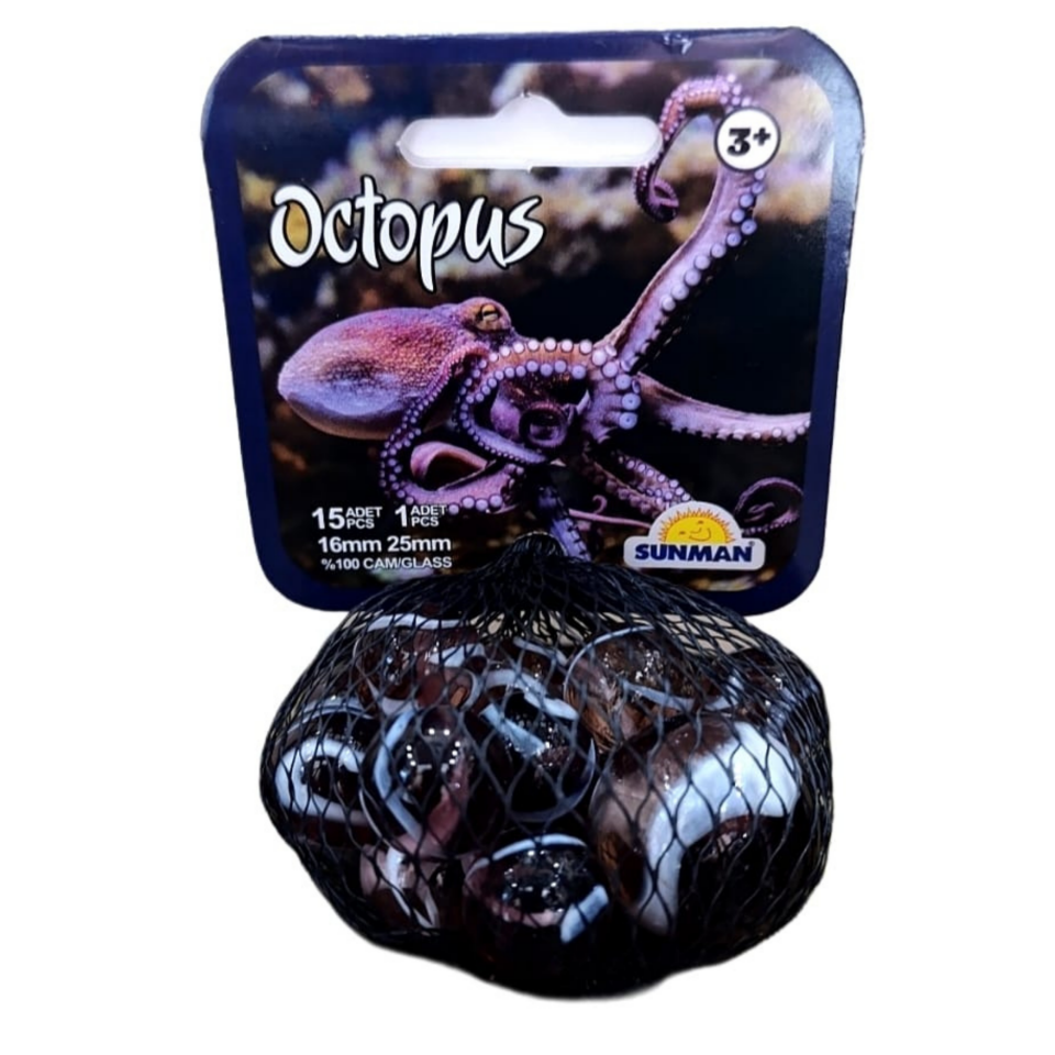 Filede Kaliteli Deniz Hayvanları Misket 3. / Ahtapot OCTOPUS