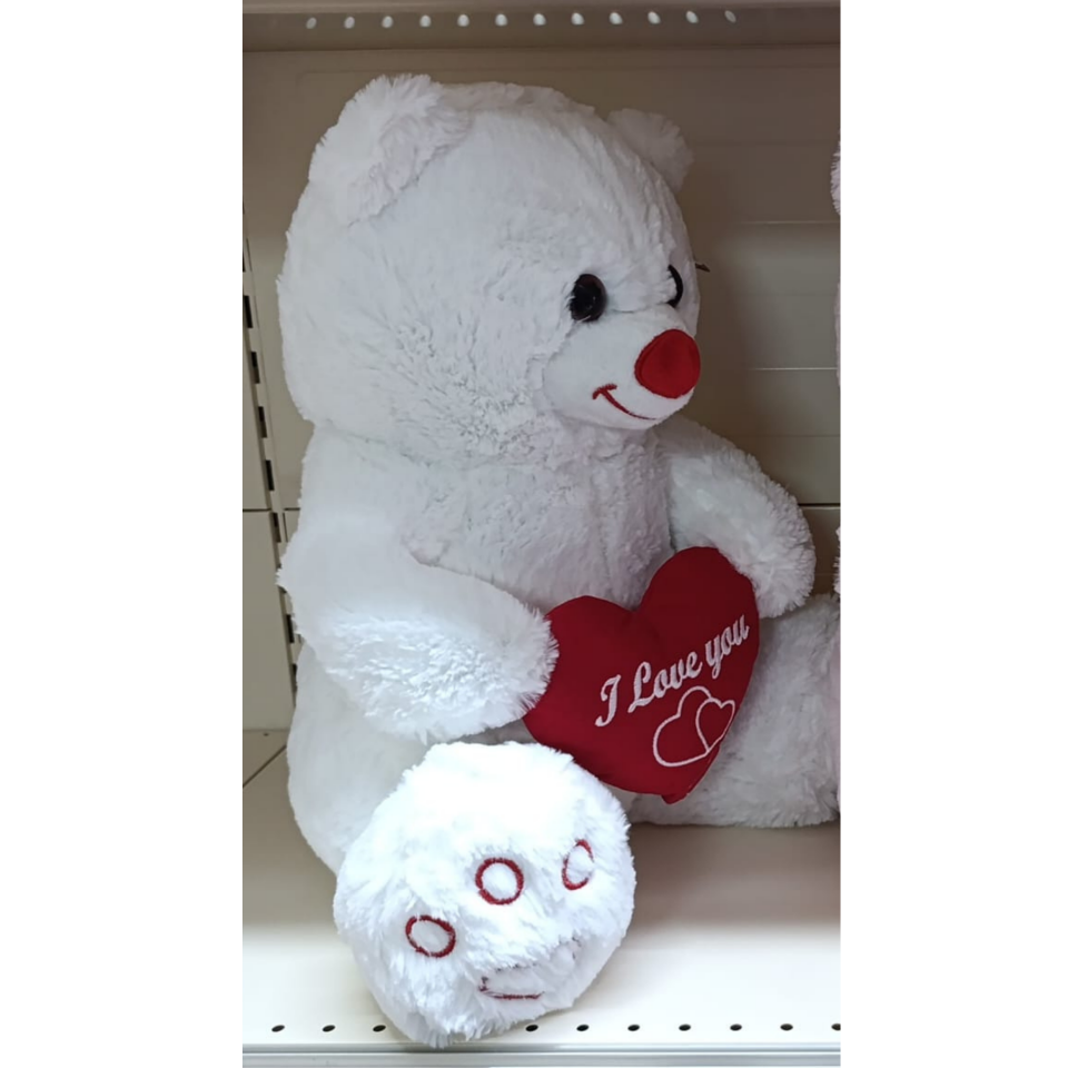Beyaz Kalpli Ayı 50 cm