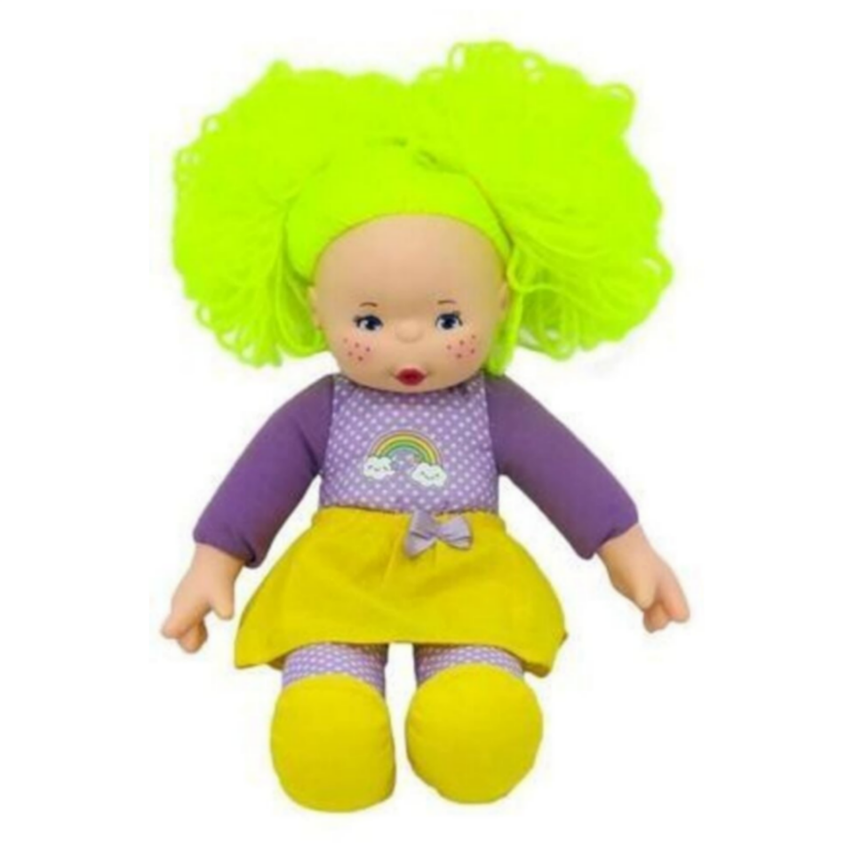 Sevimli Sunman Gökkuşağı Lahana Bebek 35 Cm / Sarı