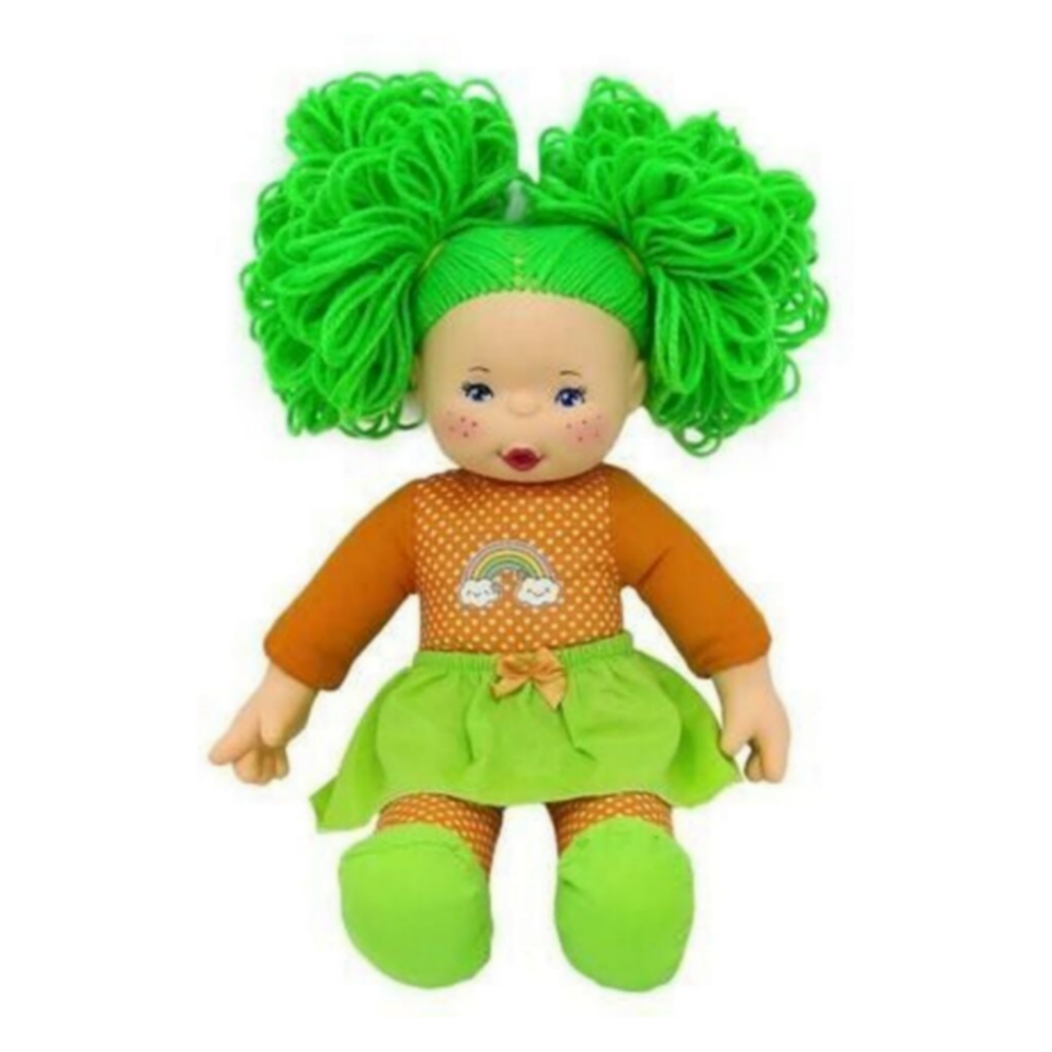 Sevimli Sunman Gökkuşağı Lahana Bebek 35 Cm / Yeşil.