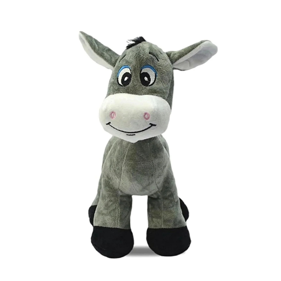 Sevimli Eşek 28 Cm - Uyku Ve Oyun Arkadaşı Eşşek Peluş Oyuncak Halley