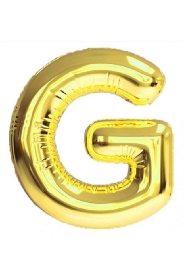 G Harf Folyo Balon Altın Gold 100 Cm, Doğum Günü, Yaş Günü, Parti, Özel Gün, Sürpriz, Hediye