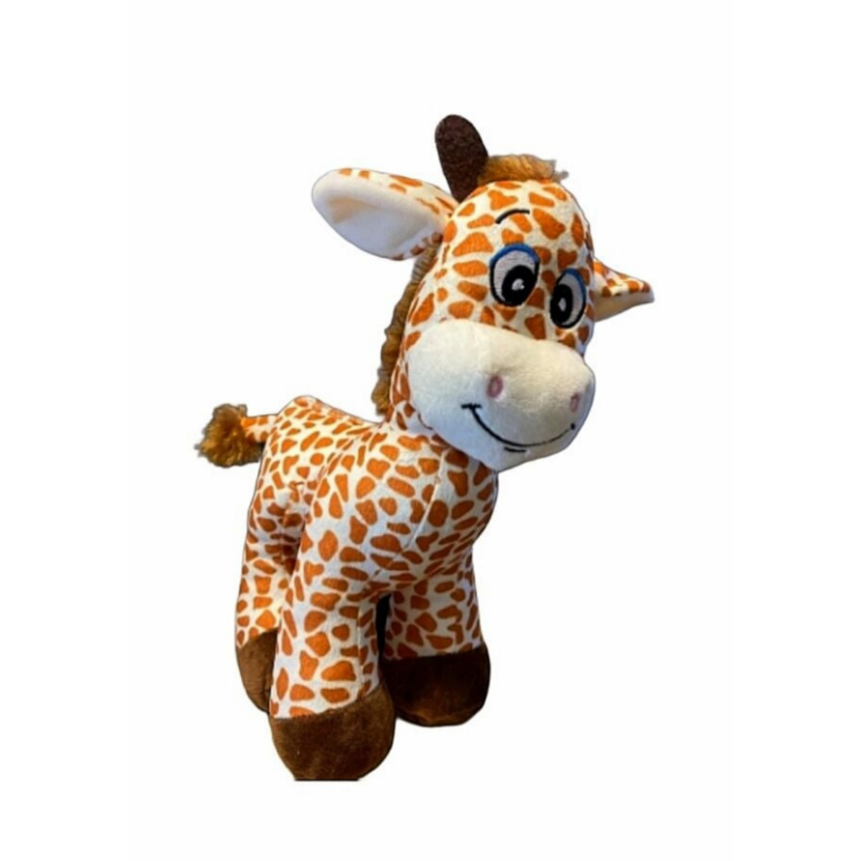 Sevimli Benekli Peluş Zürafa Zuzu 28 Cm - Uyku Ve Oyun Arkadaşı Peluş Eşek Zebra Oyuncak Halley