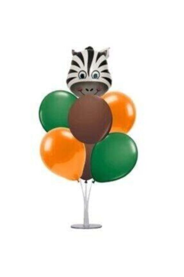Safari -zebra- Konsept Hayvan Figürlü Folyo Balon Ve Balonlar--skradaparti224