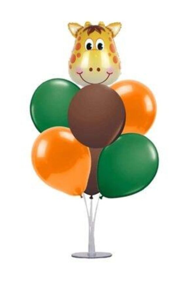 Safari -sevimli Zürafa- Konsept Hayvan Figürlü Folyo Balon Ve Balonlar--skradaparti227