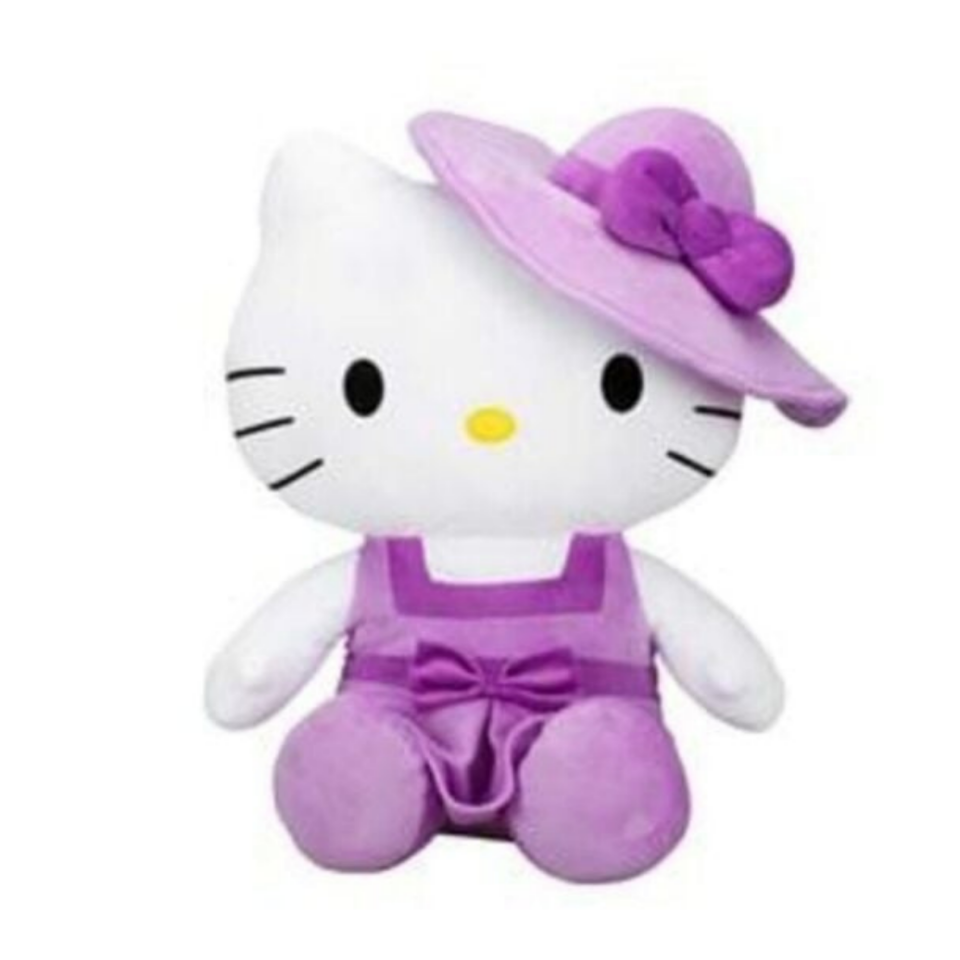 Sunman Lisanslı Hello Kitty Şapkalı Peluş Kedi