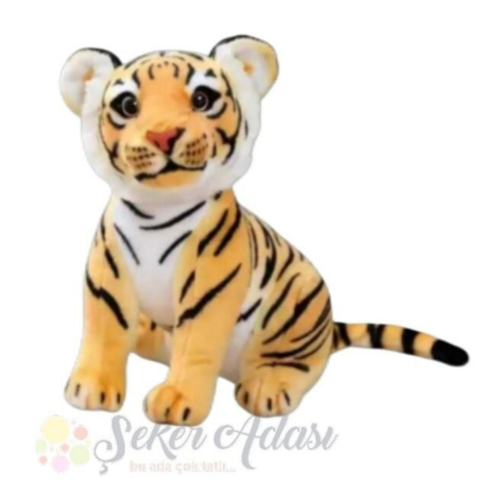 Peluş Yavru Kaplan Oyuncak Uyku ve Oyun Arkadaşı Aslan Leopar