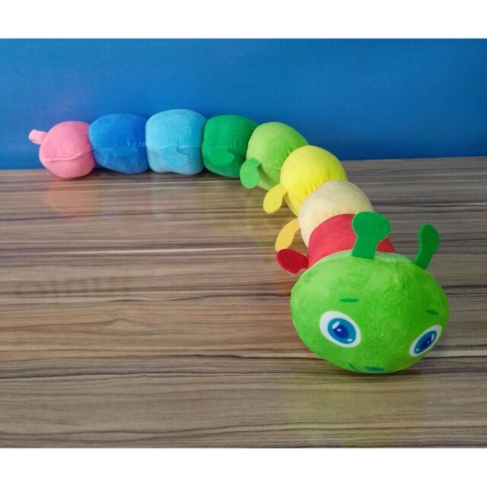 Yeni Büyük Renkli Tırtıl 75 Cm